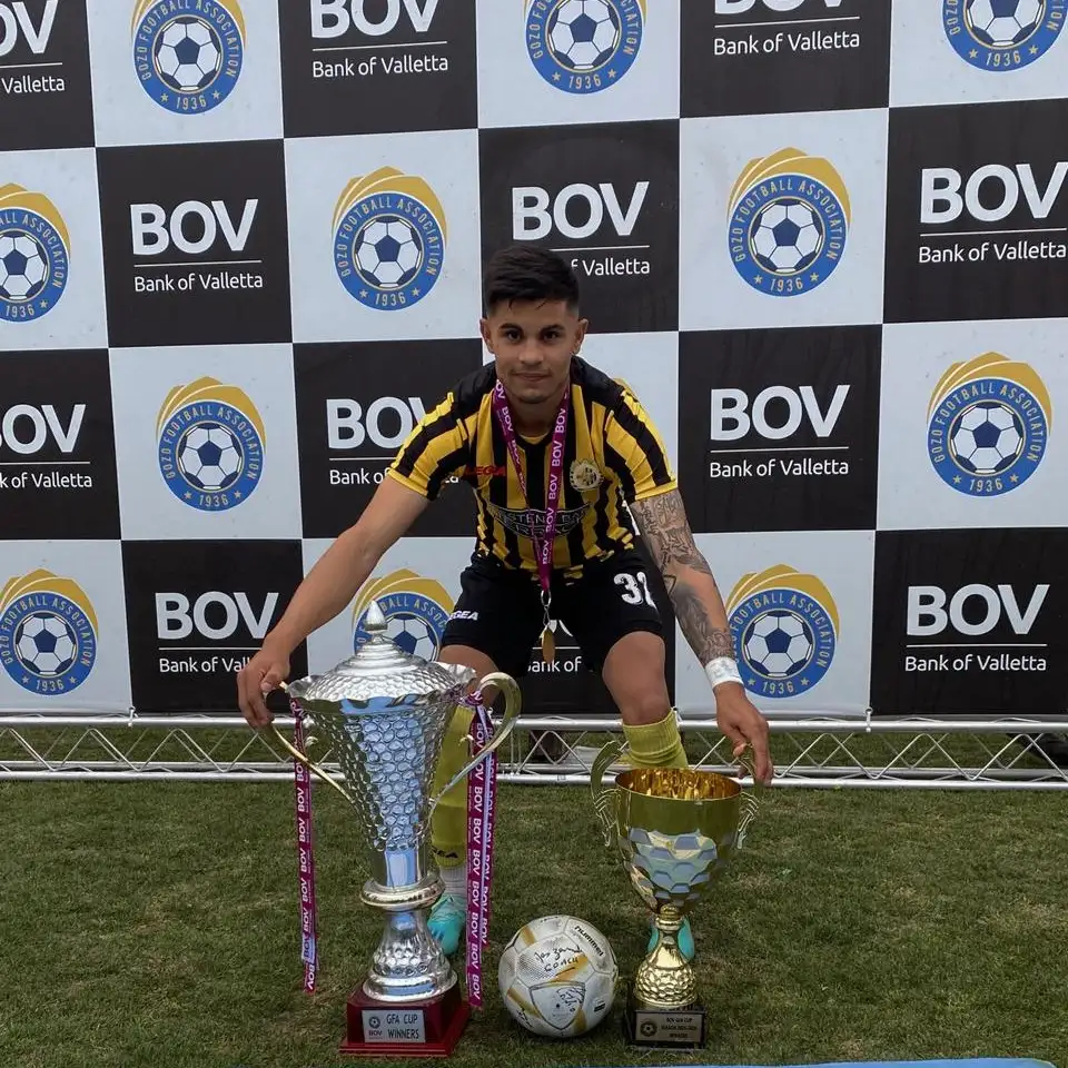 Brian Parada se consagró campeón en Malta y fue goleador por segundo año consecutivo