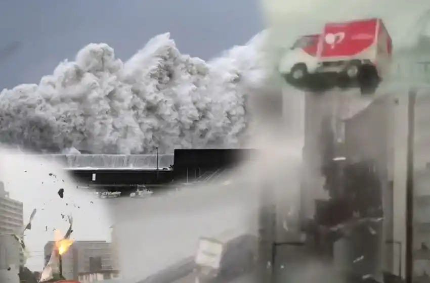 Las imágenes más impresionantes de la tormenta que azota Japón