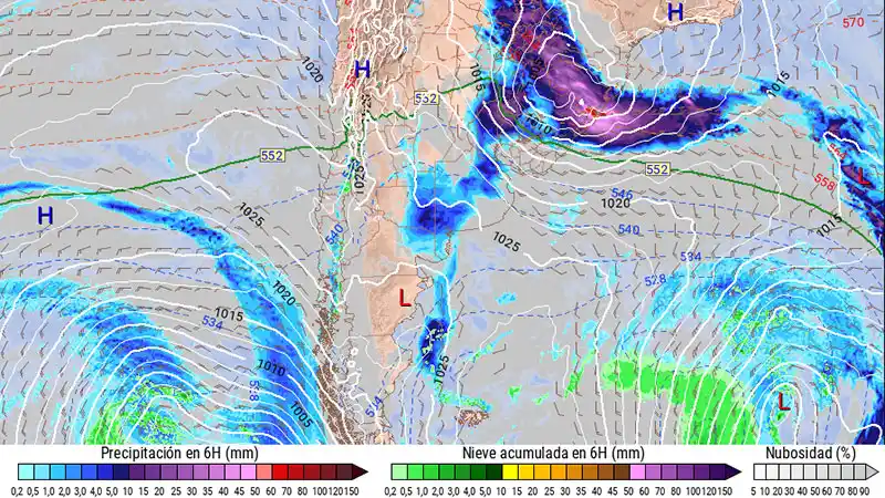 Pronostican una ciclogénesis en el Litoral: generaría fuertes vientos y lluvias