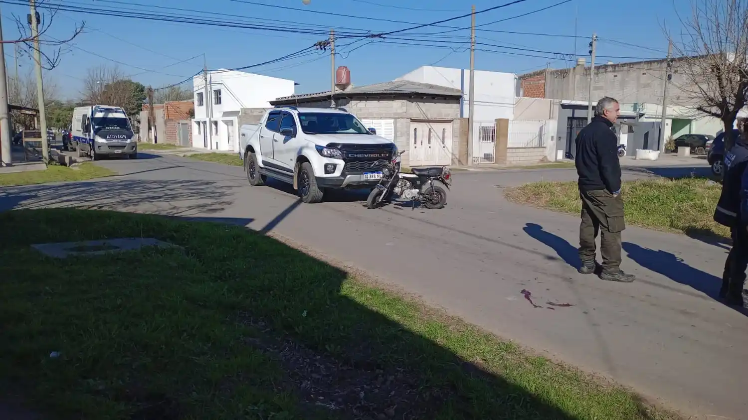 El choque ocurrió en Almafuerte e Italia.