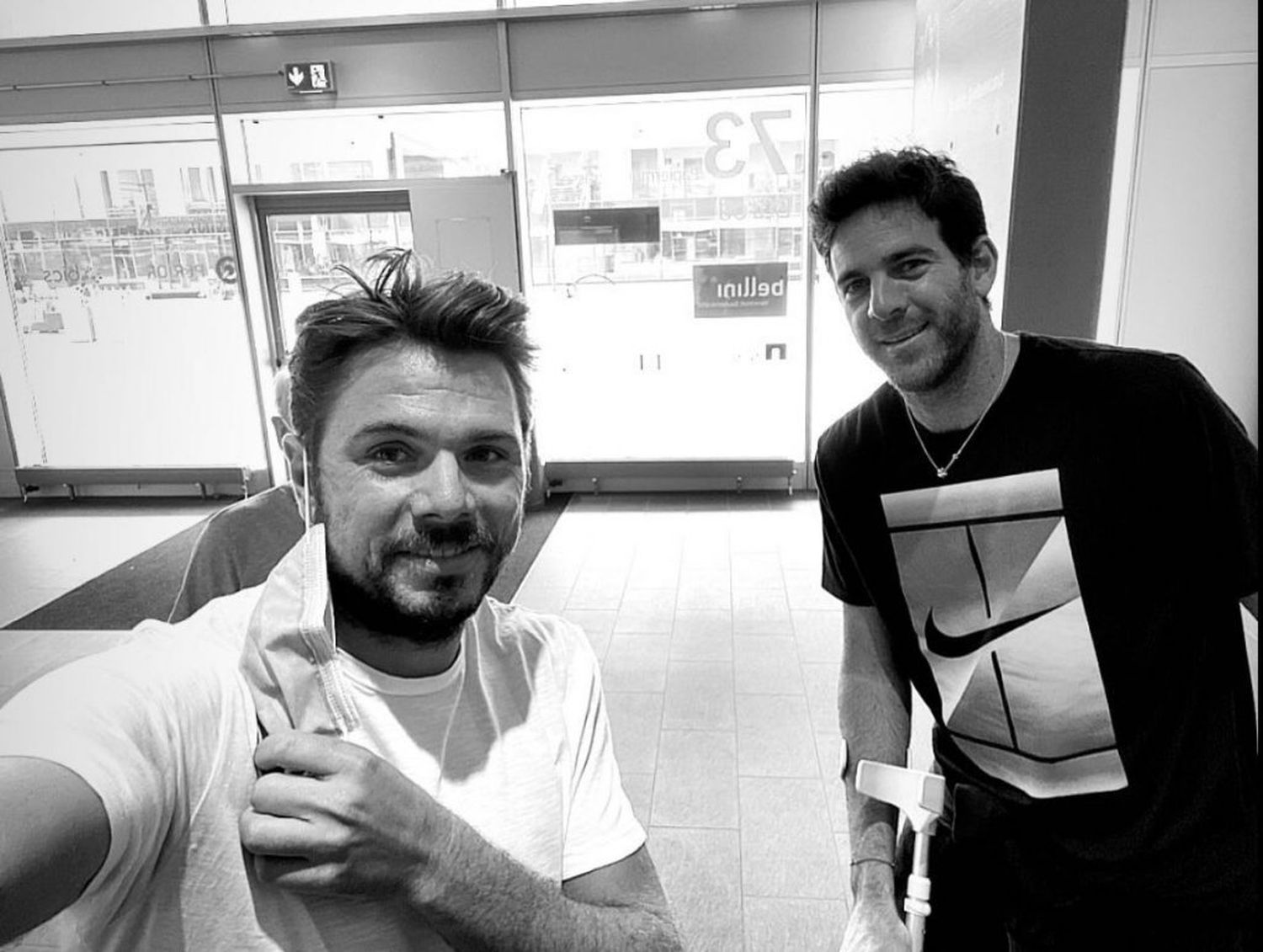 Wawrinka visitó a Del Potro en Berna