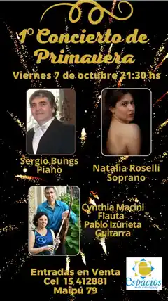 “Espacios” presenta “Conciertos de Primavera”