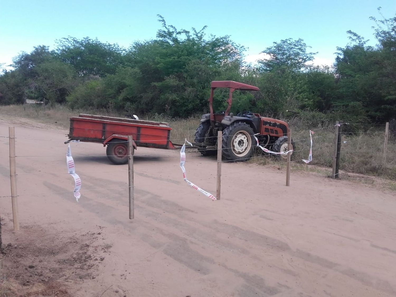 Ñandubaysal alambró el camino para evitar el ingreso de personas