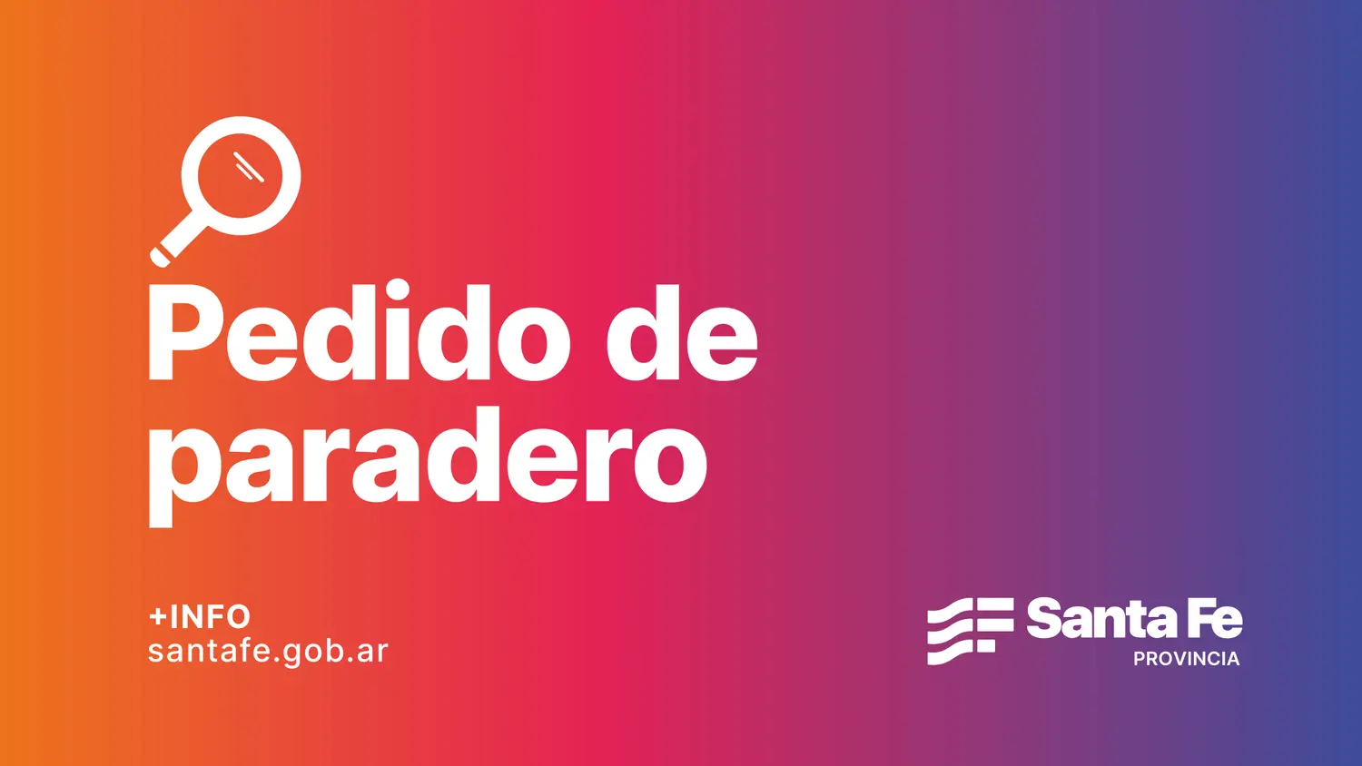 Se solicita información sobre el paradero de Nicolás Gastón Gimenez