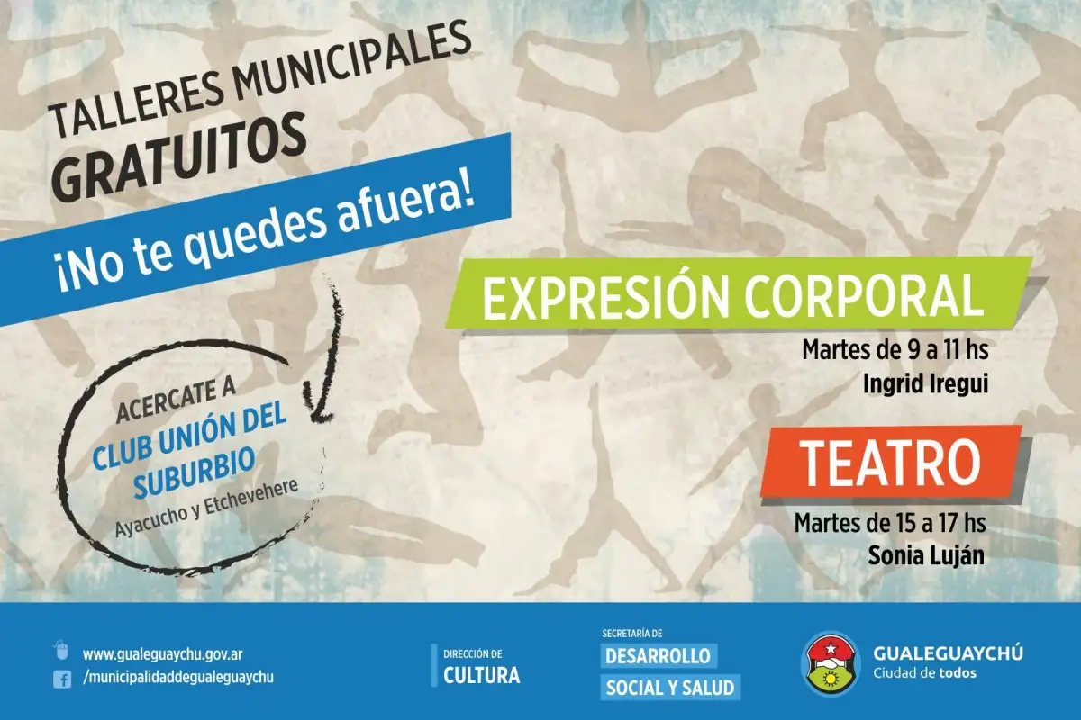 Se realizará un taller de Expresión Corporal y Teatro
