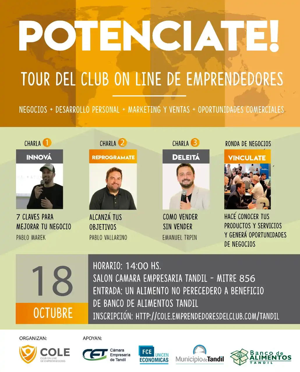 Tour presencial del Club On Line de Emprendedores