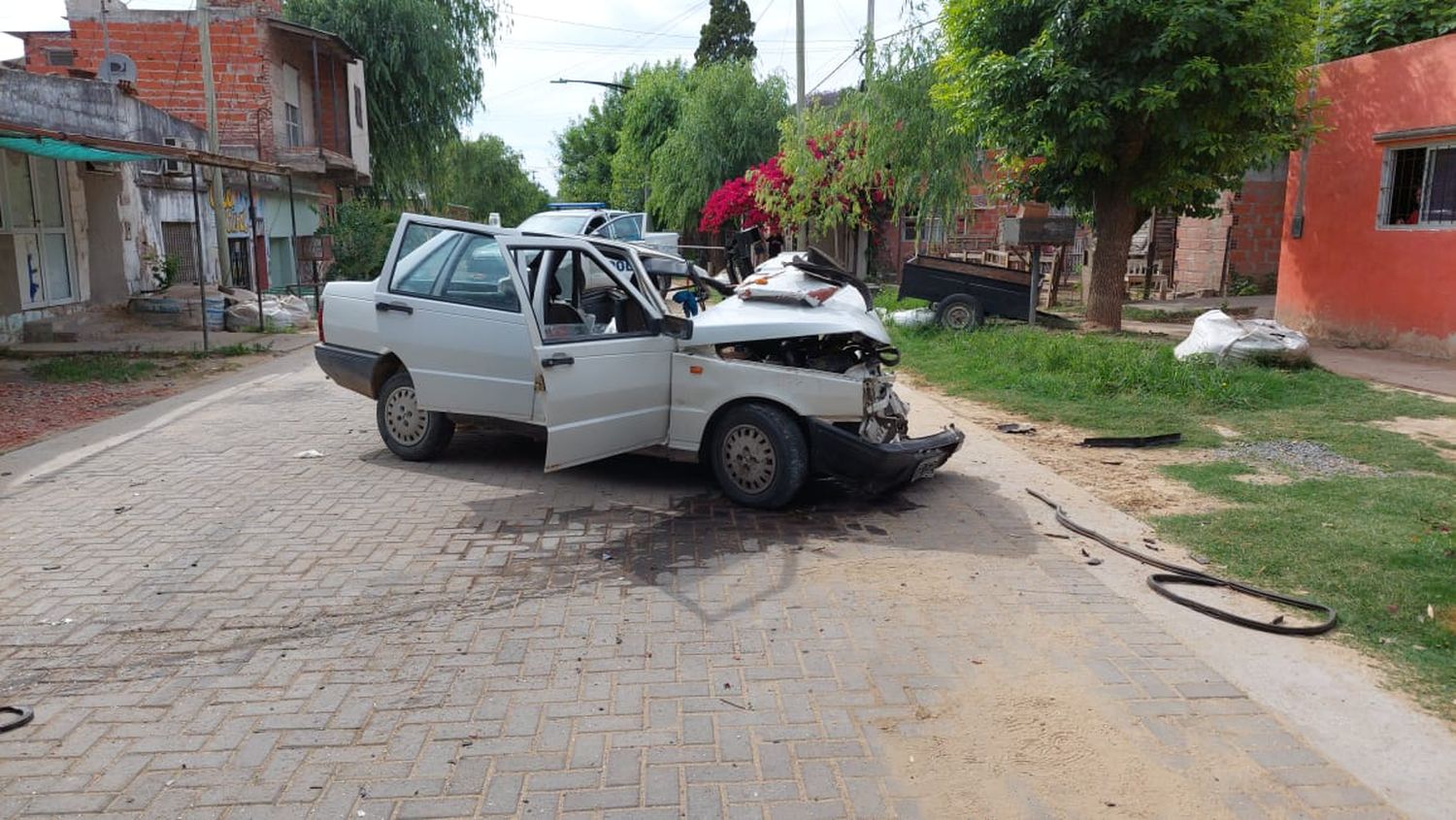 Accidente en Juan Ismael Giménez al 1400: tres heridos, uno de ellos en grave estado