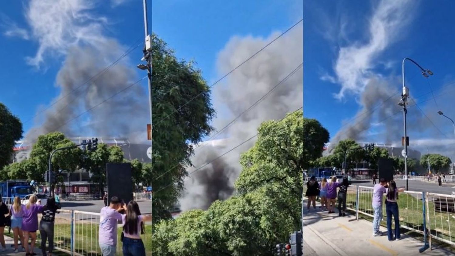 Incendio en el Monumental a horas del segundo show de María Becerra