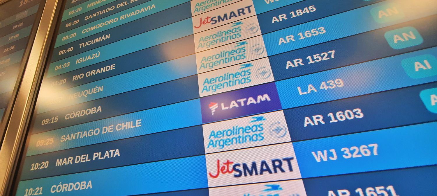 LATAM volvió a operar un vuelo en el Aeroparque Jorge Newbery