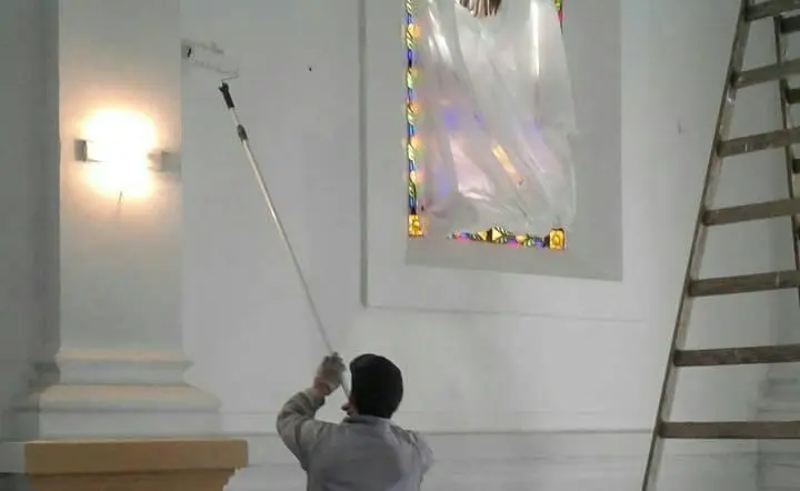 Restauran el templo de la parroquia Nuestra Señora de la Merced, en Quequén