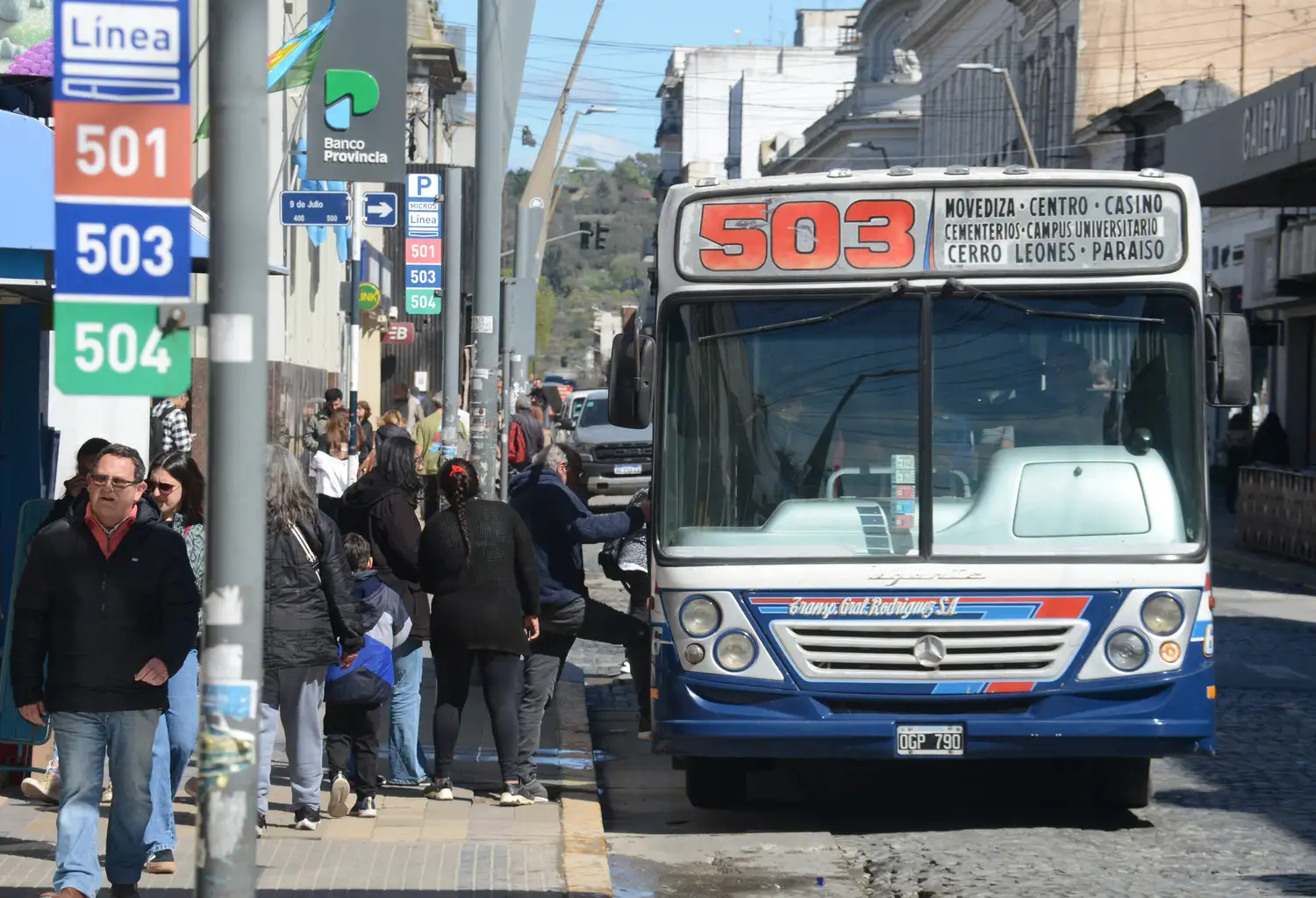 Habrá modificaciones temporales en el recorrido de la línea 503 del transporte público de pasajeros.