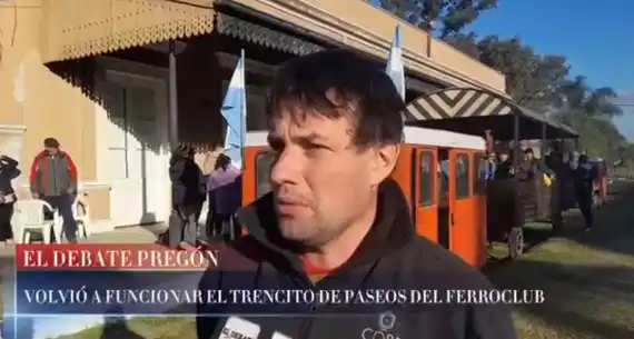 VOLVIÓ A FUNCIONAR EL TRENCITO DE PASEOS DEL FERROCLUB