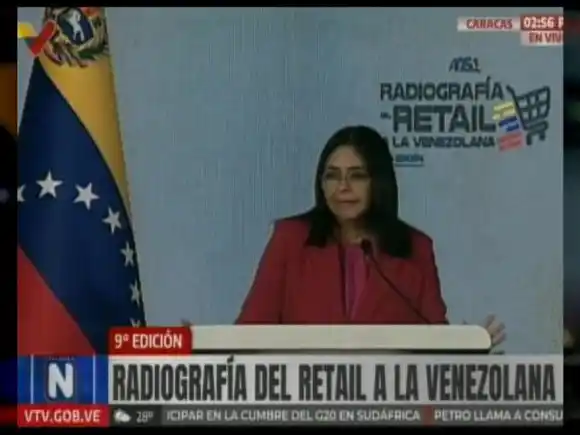 Delcy Rodríguez reporta un abastecimiento nacional de 97%