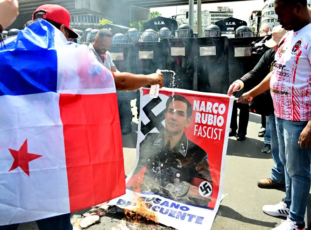 EN FOTOS: Panameños  rechazaron visita de MARCO RUBIO