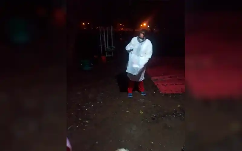 Agradecimiento a la enfermera Verónica Burgos