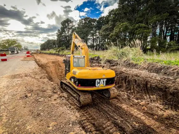 Continúan con los trabajos para la ampliación del Parque Industrial: ya pavimentaron más de 30 mil metros cuadrados