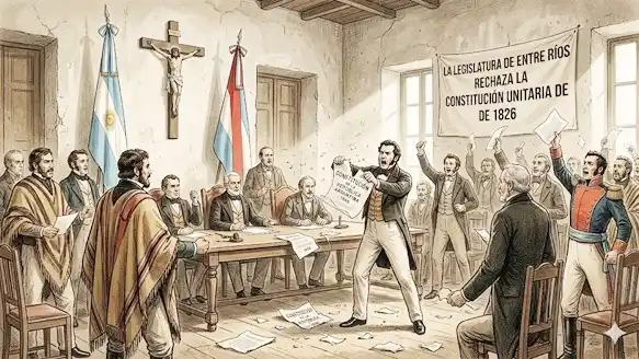 El día que Entre Ríos se enfrentó a los unitarios por la Constitución de 1826