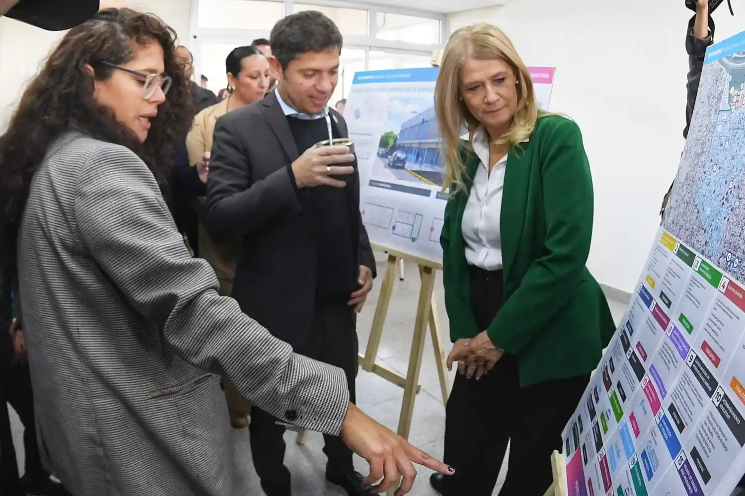 Magario con Kicillof en San Martín