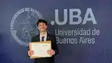 La UBA distinguió al gualeyo Esteban Almeida por su desempeño académico