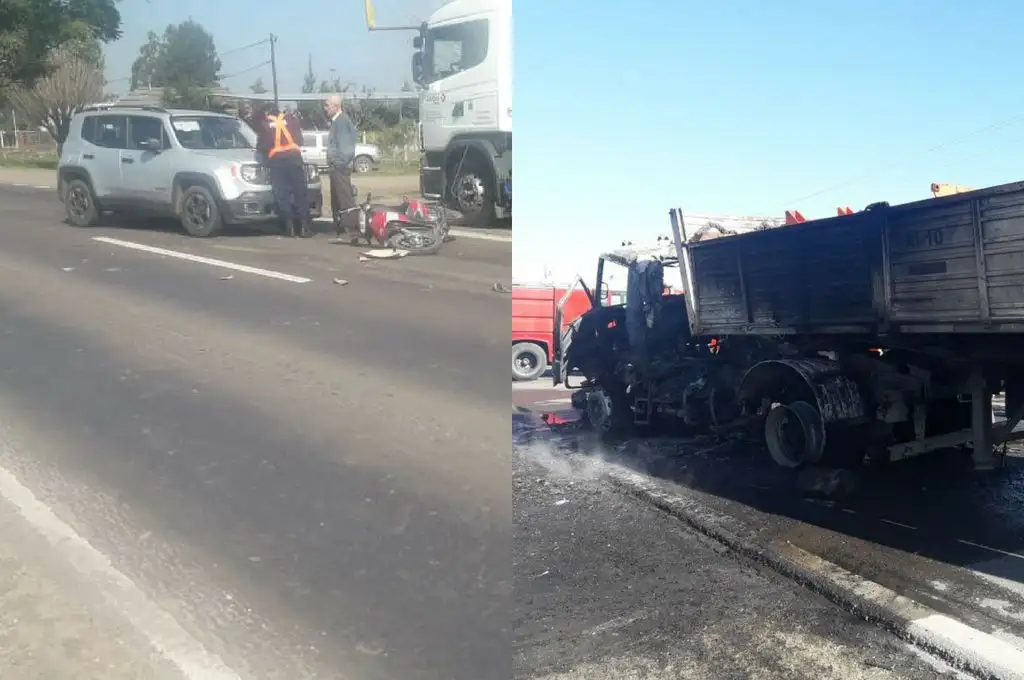 Se produjeron dos accidentes en la ruta 11