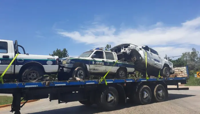 Patrulleros destruidos