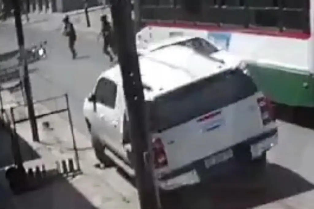 La escena quedó filmada