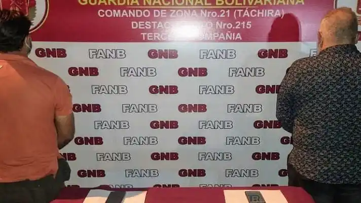 Dos sujetos detenidos en  Táchira por traficar oro