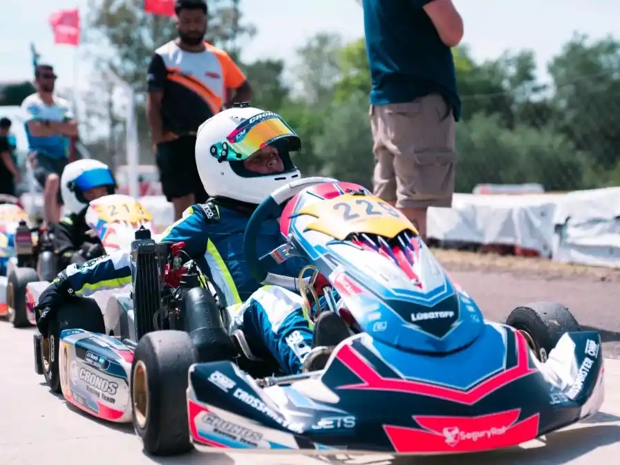 Juani Rusch fue 10° en al final del Mini Max de la Rotax Max Challenge. Foto:Prensa JI Rusch