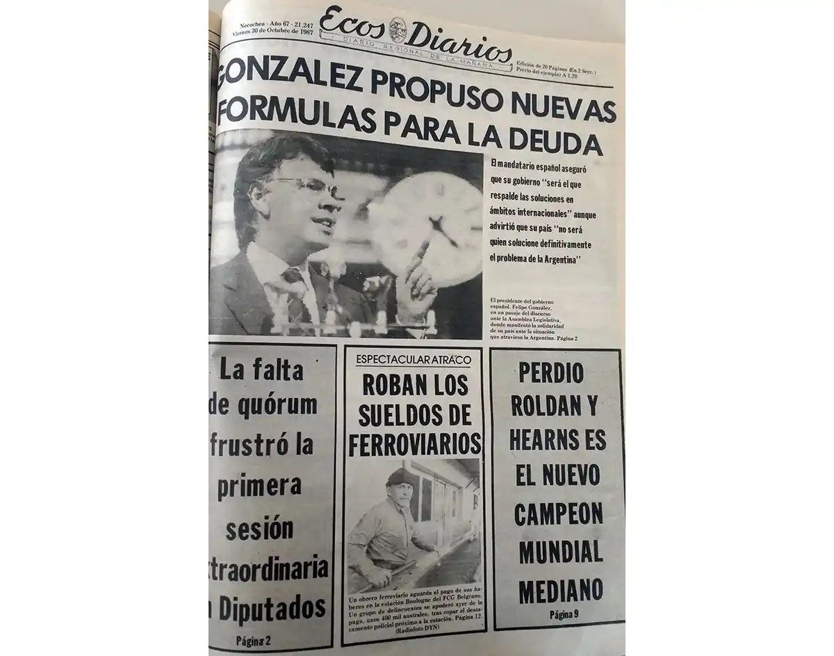 Viernes 30 de octubre de 1987