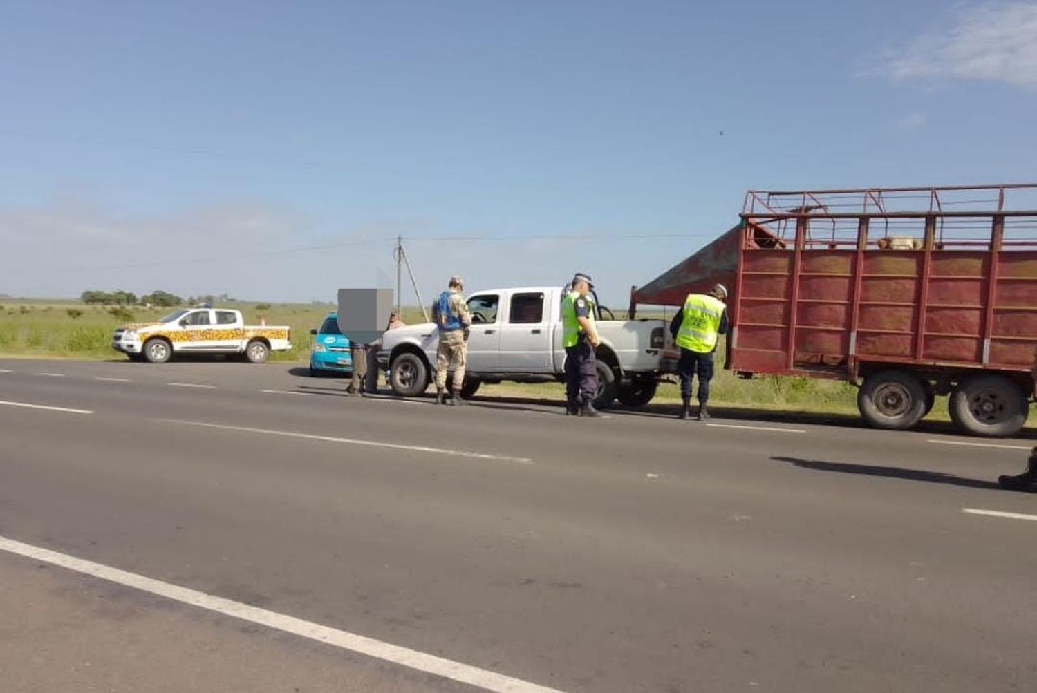 La Policía Rural constató irregularidades en el transporte de cuatro vacunos 