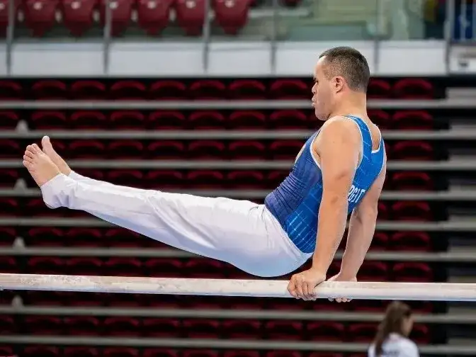 Martín Reynoso representó a la Argentina en el Campeonato Mundial de Gimnasia Artística para atletas con Síndrome de Down en Bulgaria