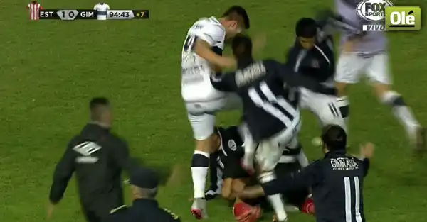 Video de la batalla campal en el clásico platense