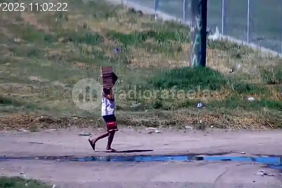 CeMU detectó a dos personas llevando ladrillos que podrían ser robados: tras una requisa los recuperaron