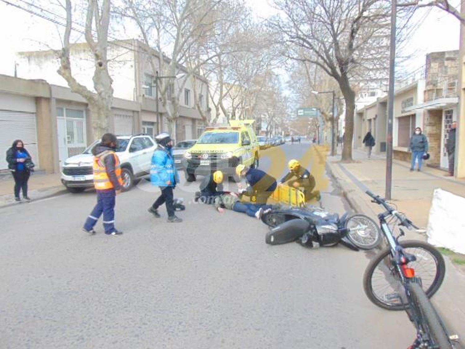 Venado Tuerto: joven de 20 años hospitalizada tras caer de una moto