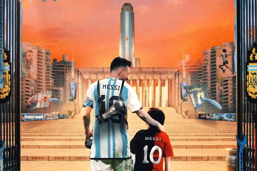«El pequeño niño de Rosario»: la FIFA homenajeó a Messi con una imagen de la ciudad tras ganar The Best