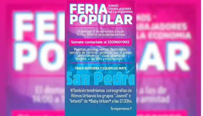 Feria en la plaza de La Amistad