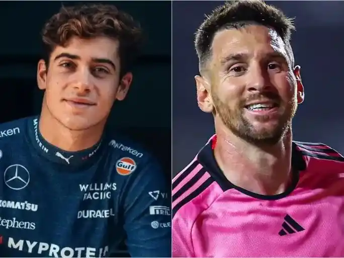 Colapinto y Messi, admiración mutua.