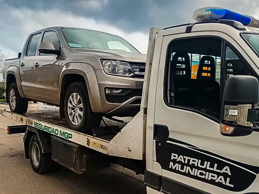 La camioneta fue registrada porque llevaba la patente de otro auto.
