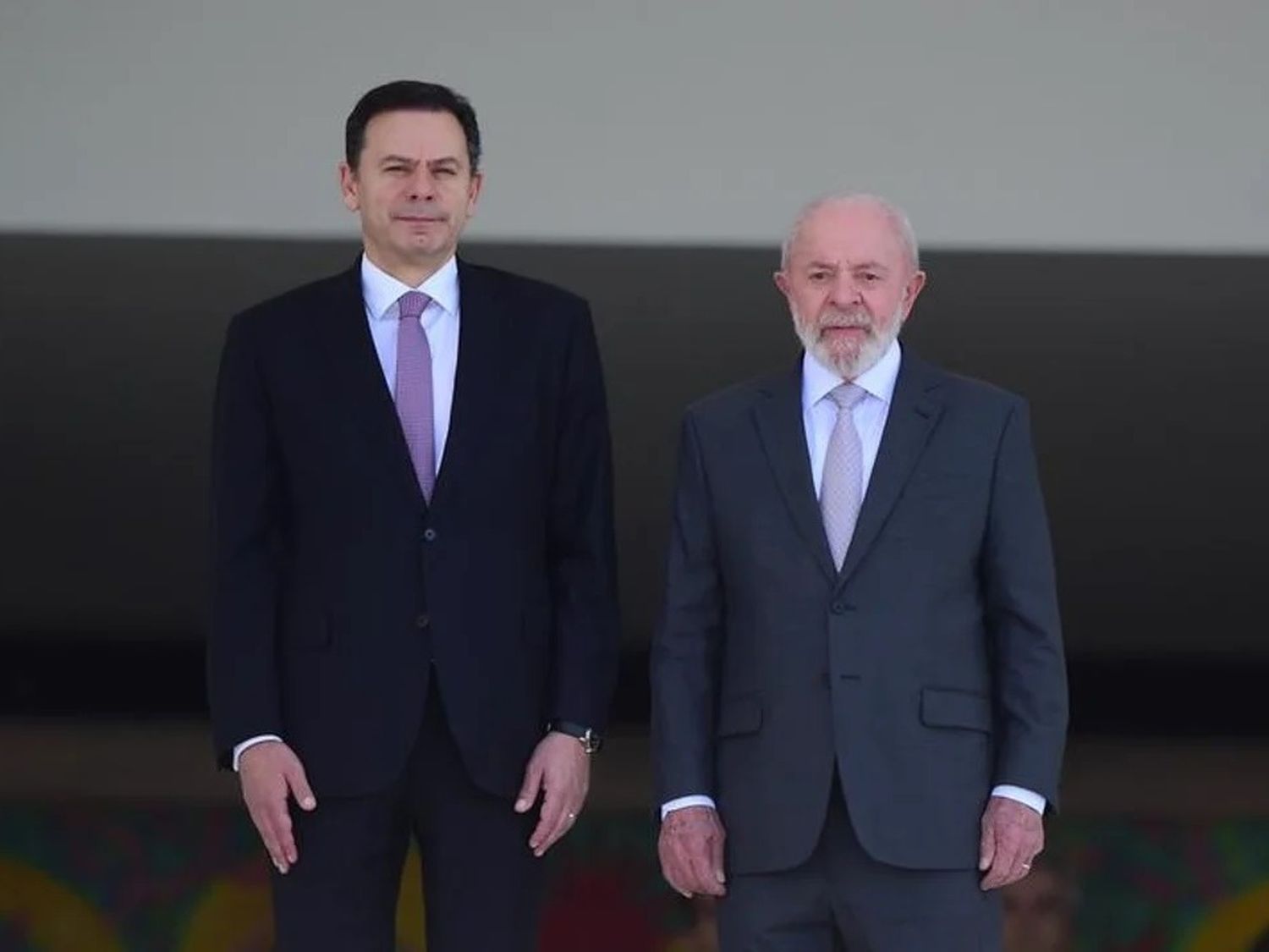 El primer ministro de Portugal, Luís Montenegro, y el mandatario brasileño, Luiz Inácio Lula da Silva, durante un encuentro que tuvieron ayer.