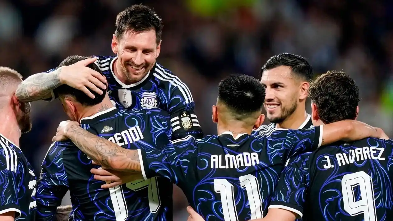 Argentina se despidió del país con un contundente 5 a 0 ante Zambia