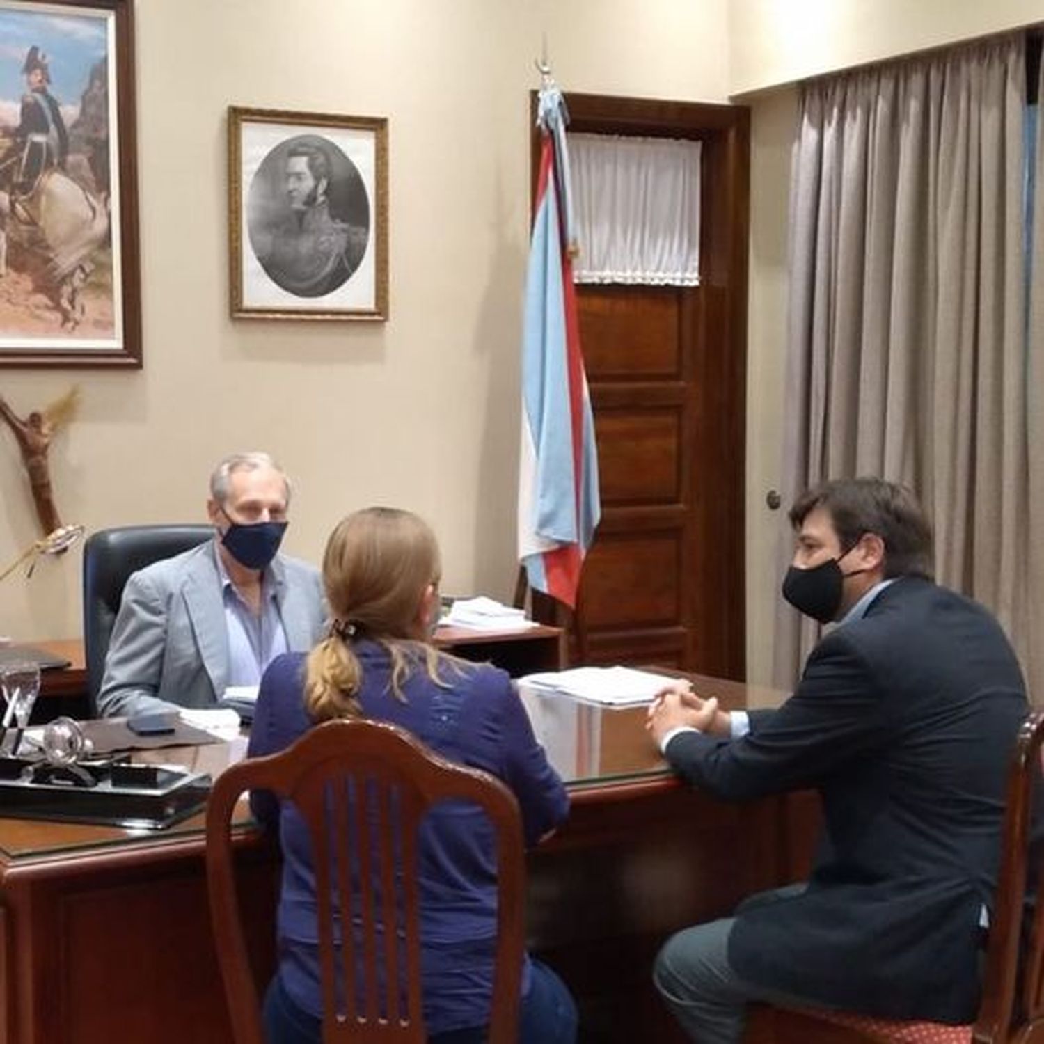 Berisso y Morchio se reunieron con Maslein