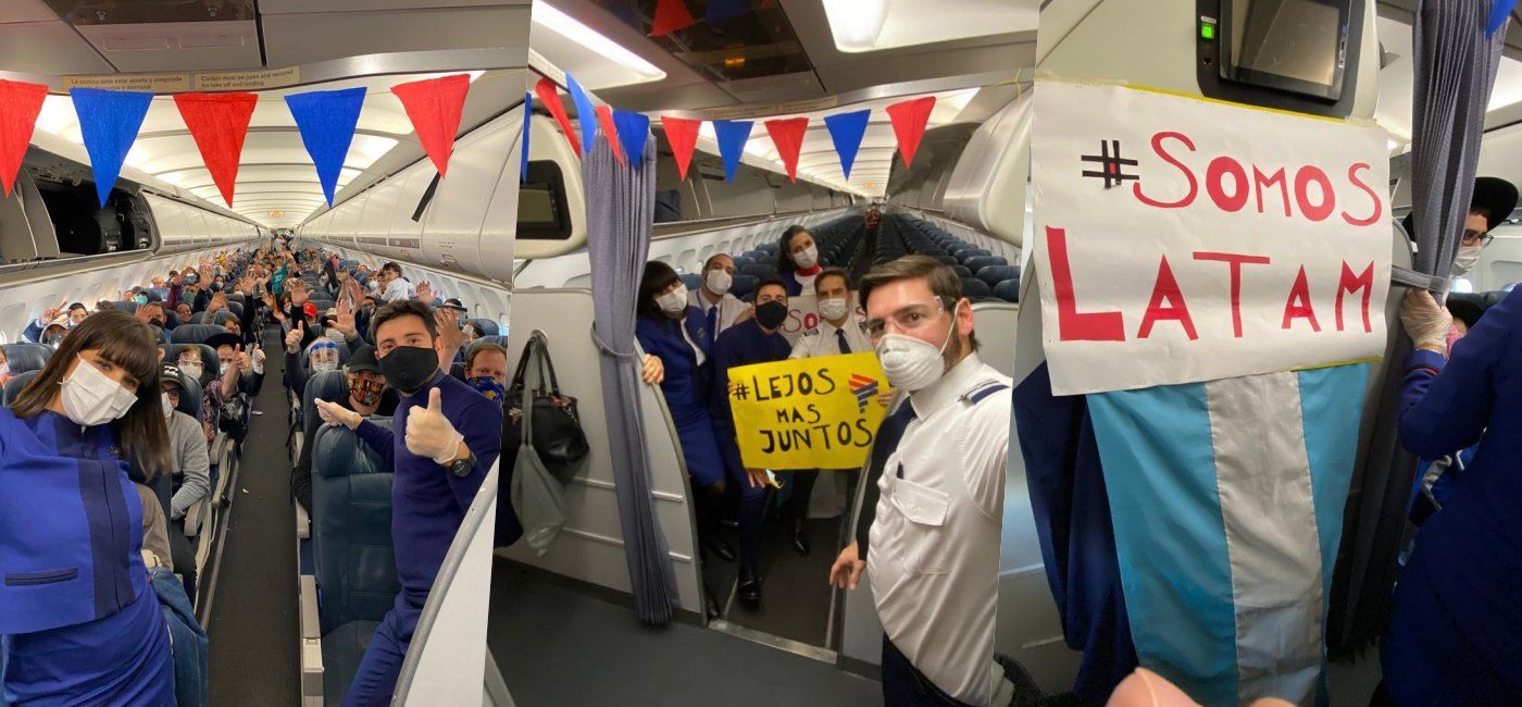 Un arribo desde San Pablo fue el 80.º vuelo de repatriación de LATAM Argentina