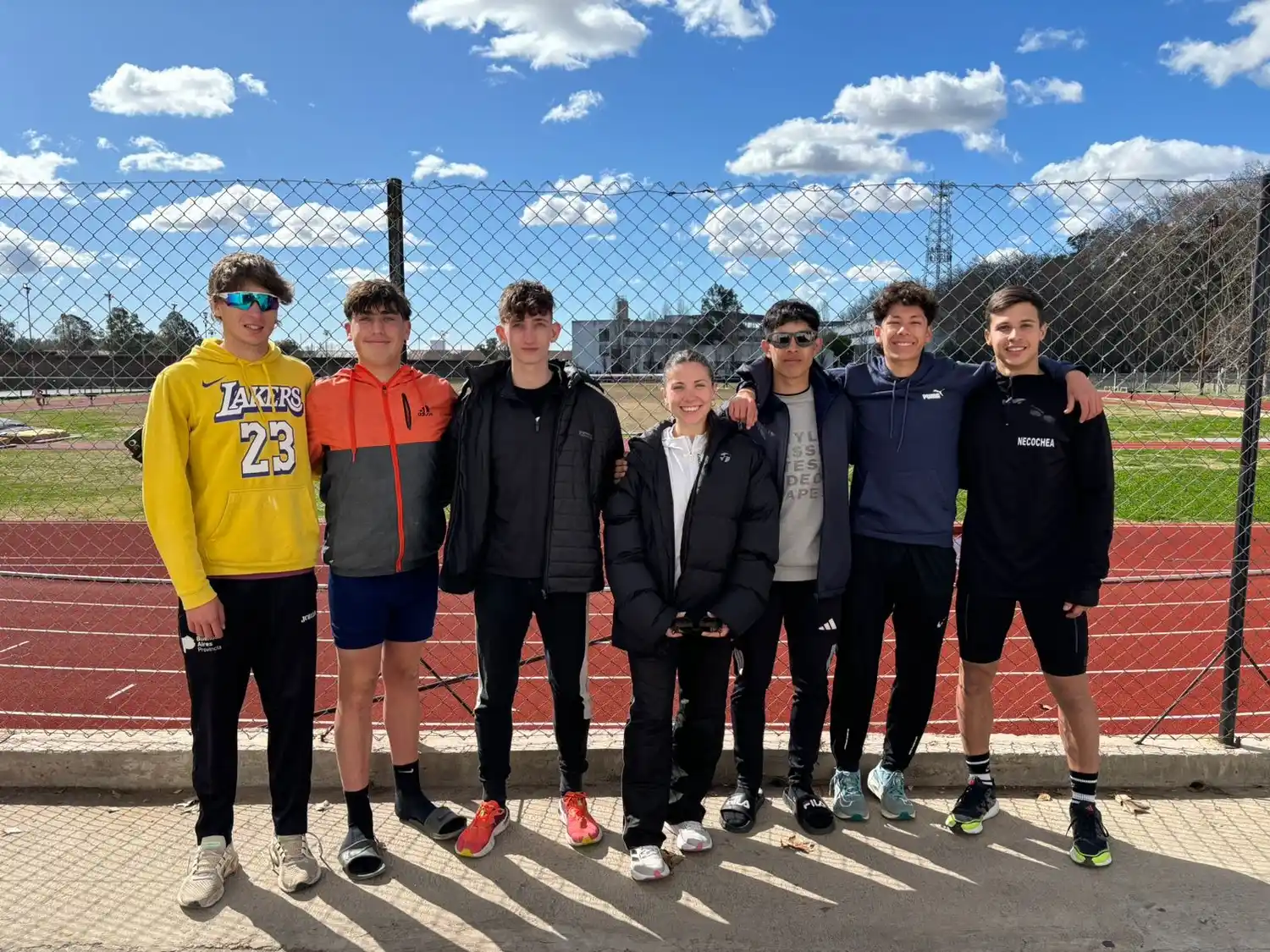 La delegación necochense que compitió en el Campeonato Provincial U23 de La Plata