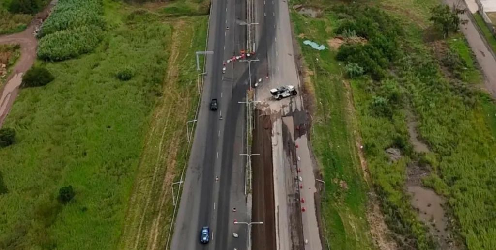 El 4 de febrero inaugurarán el primer tramo del tercer carril de la autopista