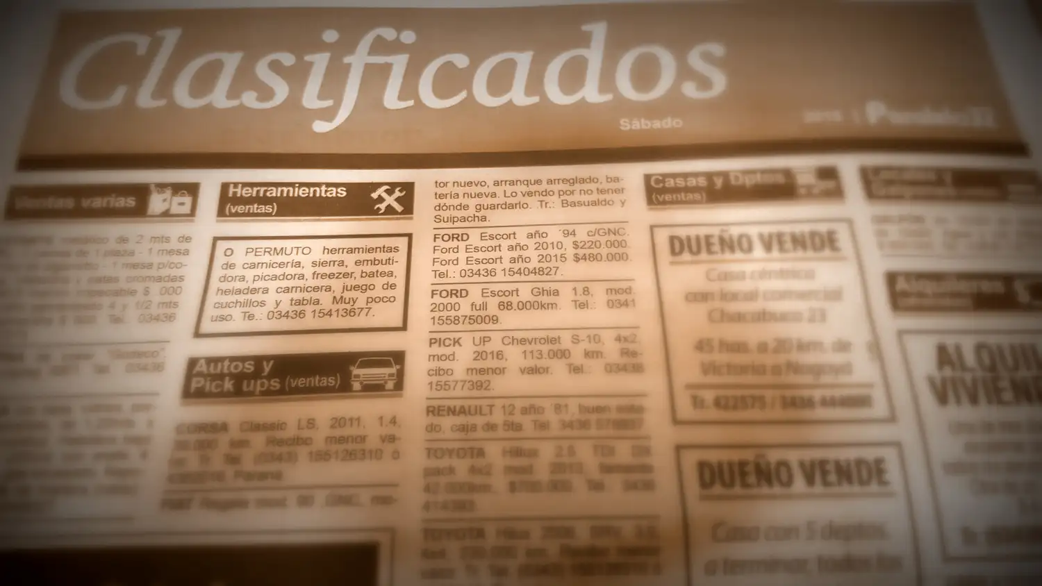 Clasificados sábado 6 de julio edición Victoria-Nogoyá