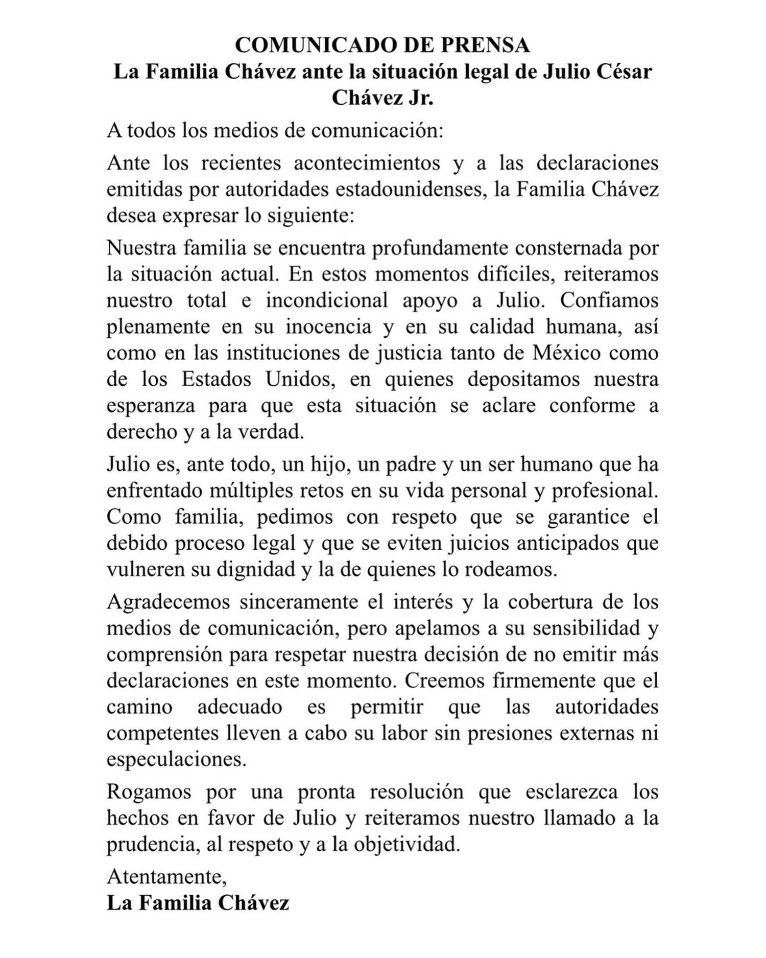 Comunicado