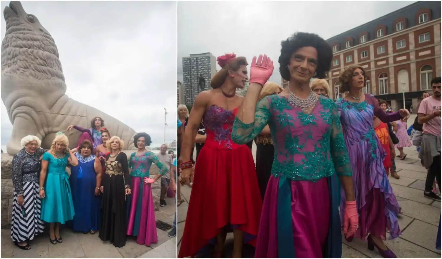 Las damas de Casa Valentina pasearon por la Rambla