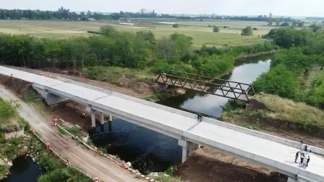 El nuevo puente que conecta Luján y Mercedes está en su etapa final de obra para evitar inundaciones