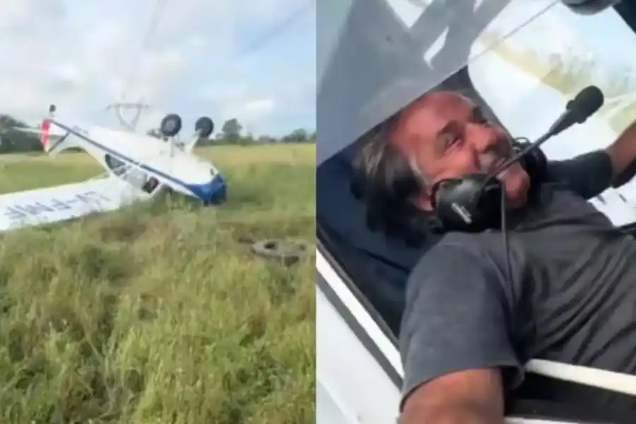 VIDEO | Intentó aterrizar en medio de una tormenta y terminó de la peor manera