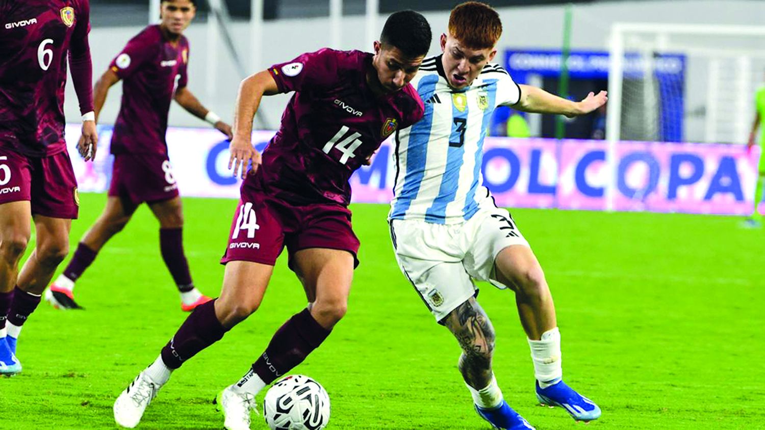 El Sub 23 le ganaba a Venezuela y en el descuento le empataron de penal